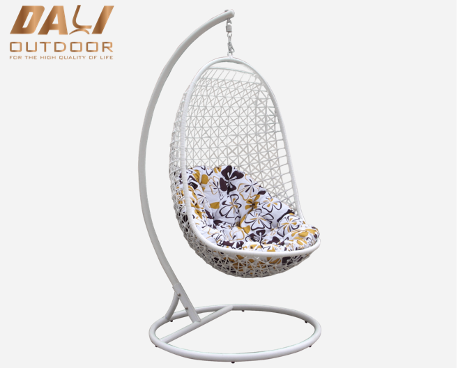 Troscán Lasmuigh Cruth Uibheacha Cruach Troscán Crochta Gairdín Patio Swings Cathaoirleach