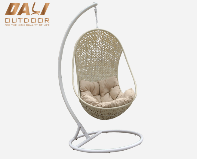 Praghas Cheap Patio Lasmuigh Faoi Dhíon RatánComment Cathaoirleach Crochta Uibheacha Swing Le Seastán Miotail